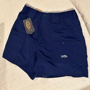 AFTCO Men's Cargo Shorts - Navy Blue